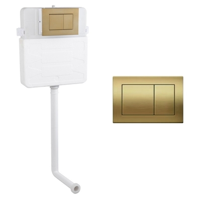 Salle de bains Couleur or Toilette intelligente avec citerne supérieure et réservoir d'eau de couleur personnalisable
