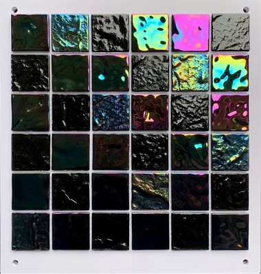 Mélangez la conception de la mosaïque en verre de la piscine bleue de l'hôtel avec la technique du verre et le verre