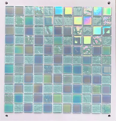 306x306MM Mosaïque salle de bain mer bleu vague verre piscine carreaux pour les occasions de chambre