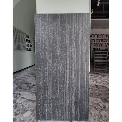 Carreaux de plancher en porcelaine mate brillante 600*1200 Travertin rustique pour les espaces intérieurs
