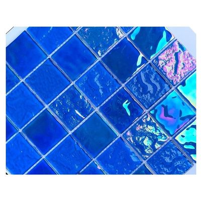 Mosaïque sombre pour piscine en taille de feuille 306x306MM