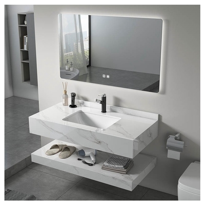 SLABS/SINTERSTONE Matériau de carcasse Rectangle Cabinet suspendu de salle de bain pour la maison