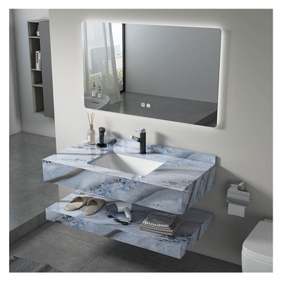 Armoires de salle de bain de style moderne avec traitement de surface SLABS/SINTERSTONE incluse