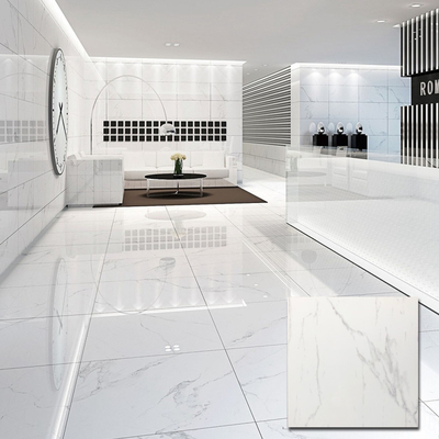 Matériau de construction Porcelaine céramique blanche brillante Porcelaine carreaux de sol