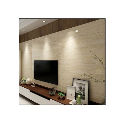 800 x 800 mm de plancher grand en pierre intérieure Carreaux céramiques mous Carreaux de plancher beige travertin