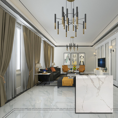 Carreaux céramiques à texture solide/carreaux de sol en porcelaine polonaise super blanche en granit 60x60