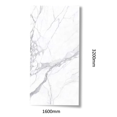 1600x3200mm Carreaux de marbre plancher avec mur de brique Texture d'imitation Taille extra grande