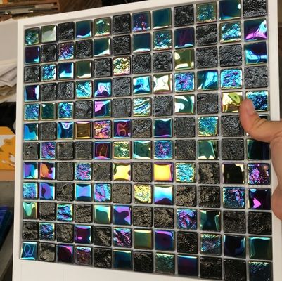 Technique mosaïque de verre piscine carreaux jet d'encre cristal de glace de jade pour votre piscine