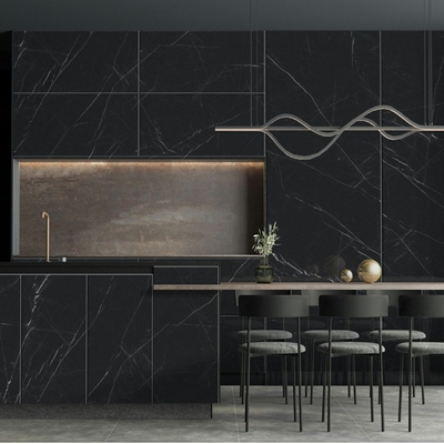 Première sélection de pierre imitation de la texture des carreaux de porcelaine pour salle de bain de luxe 1200x2400mm