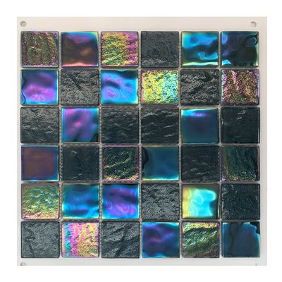 Carreaux de mosaïque en verre pour piscines de style moderne 12 pièces