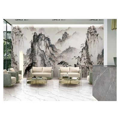 Décoration de maison de mode Carreaux de porcelaine modernes polies avec un design de dalles minces de quartzite