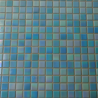 Antibactérien Carré Créatif Blended Blues Glass Mosaïque piscine Carreaux en céramique