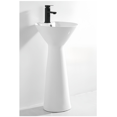 Doucement Couverture du siège de toilette Piédestal en céramique Cuve à main pour vos besoins