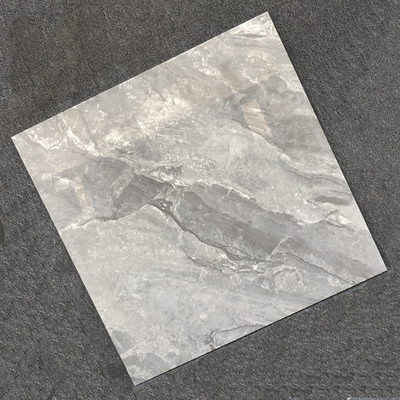 Carreaux de porcelaine à texture solide maison Carreaux de sol gris salle de bains Carreaux vitrifiés Kajaria
