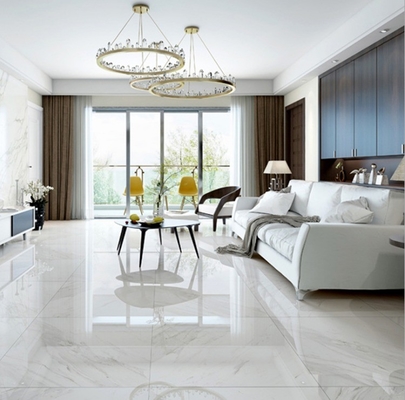 Foshan Carreaux de céramique polissés au sol en gris pour le style moderne et classique