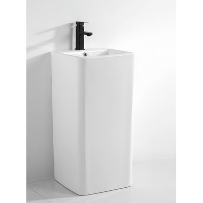 Bassin de lavage à base de céramique rectangulaire moderne pour la salle de bain à domicile, hôtel et restaurant
