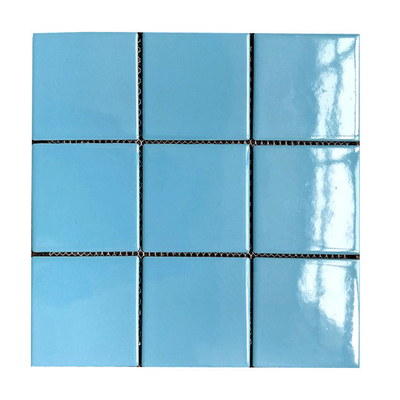 Carreaux en céramique mosaïque bleu Carreaux de piscine décoratifs en couleur bleue Famille pour piscine