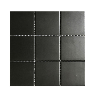309x309MM Fina Standard Carreaux de mosaïque en céramique noire pour piscines