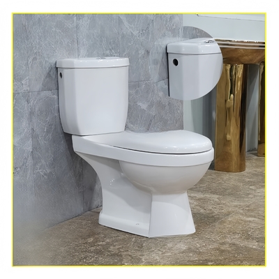 Conception traditionnelle à double chasse confortable pour le lavage de l'eau