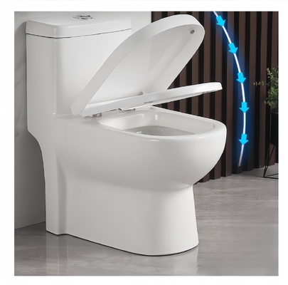 Style de conception traditionnel Toilette en céramique moderne WC Monté au sol Toilette en une pièce siphonic