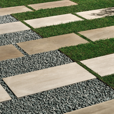 Carreaux de sol extérieurs polissés antidérapants 20x20 Granit 60x60 Border Carreaux de sol extérieurs lourds 2 mm d'épaisseur