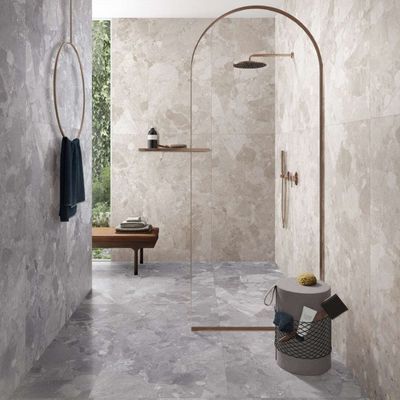 600x1200mm Terrazo Porcelanico 20mm vitrifiée vitrée 6mm pour villa ou hôtel