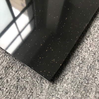 Carreaux de granit de galaxie noir absolu 60x60 avec absorption de l'eau de 0,5% et bord Bullnose