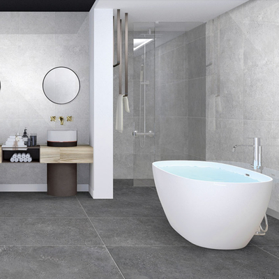 Carreaux homogènes en porcelaine extérieure mate 60x60 pour salle de bain antidérapante et parquet