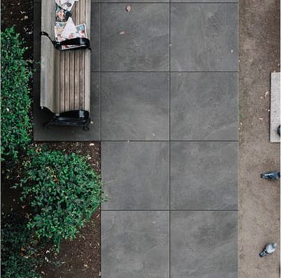 20 mm d'épaisseur plancher de salle 300x300 homogènes carreaux de granit gris foncé pour l'extérieur