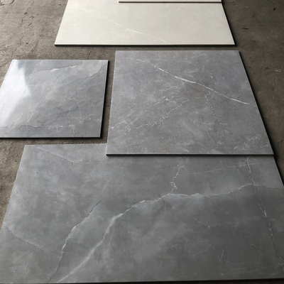 Carreaux 3D brillants en marbre bleu et blanc pour l'intérieur du hall de salle de bain en marbre