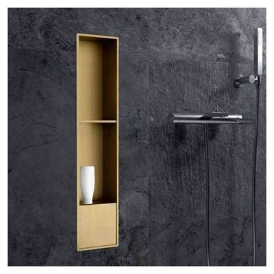 Niche de douche brossée en acier inoxydable parfaite pour les douches modernes salles de bains et cuisines